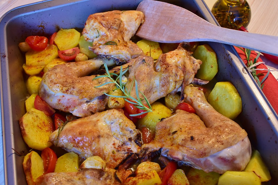 Hahnchenbrust Mit Kartoffeln Im Backofen