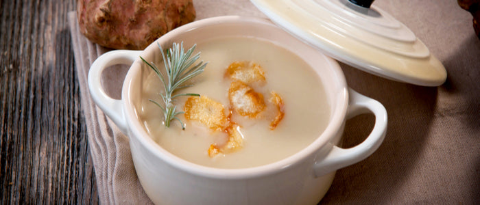 Suppe aus Topinambur | Das Rezept hier beim | Kartoffelshop Suppe aus Topinambur | Das Rezept hier beim | Kartoffelshop